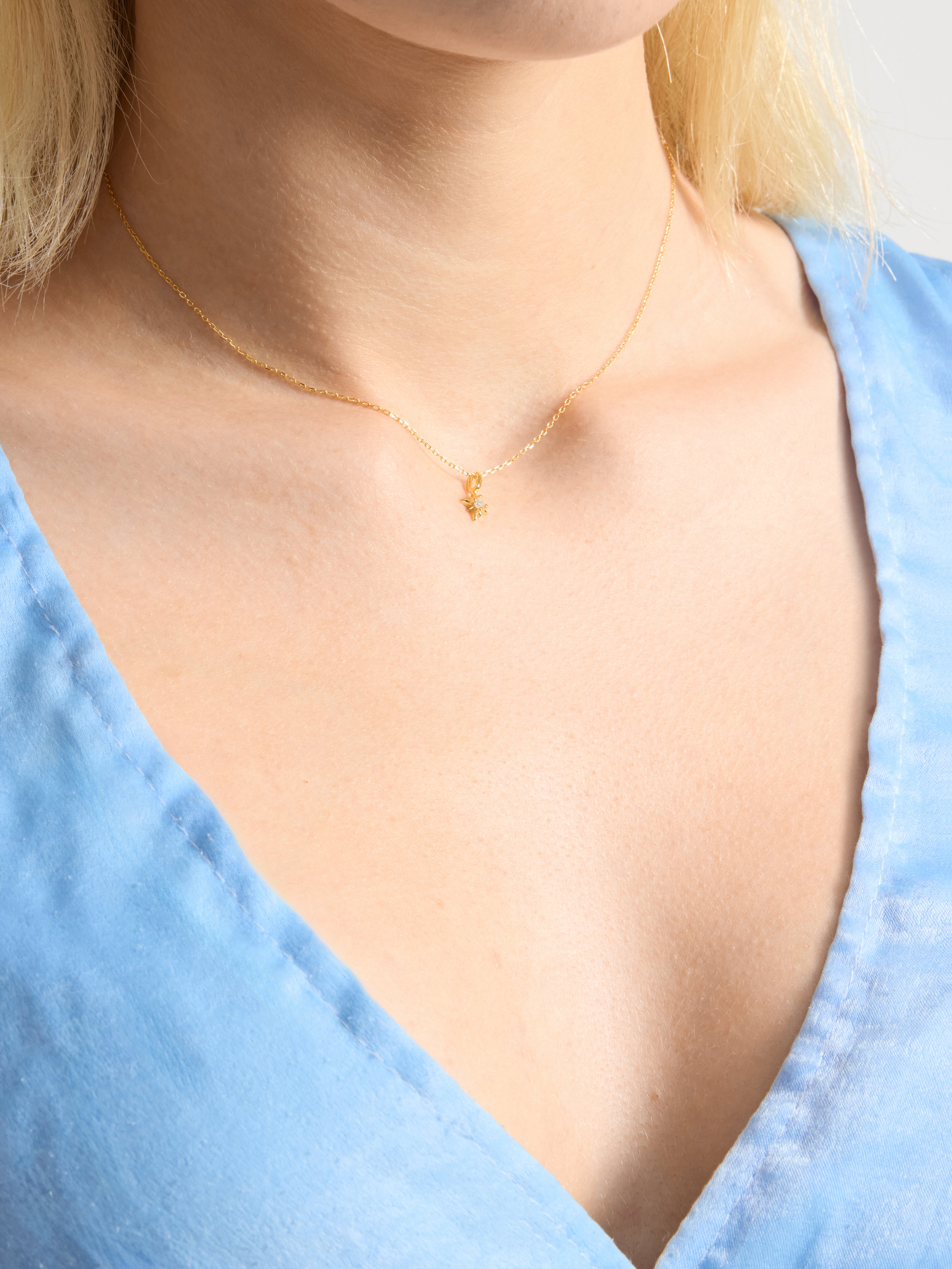 Gold Lucky Star Necklace