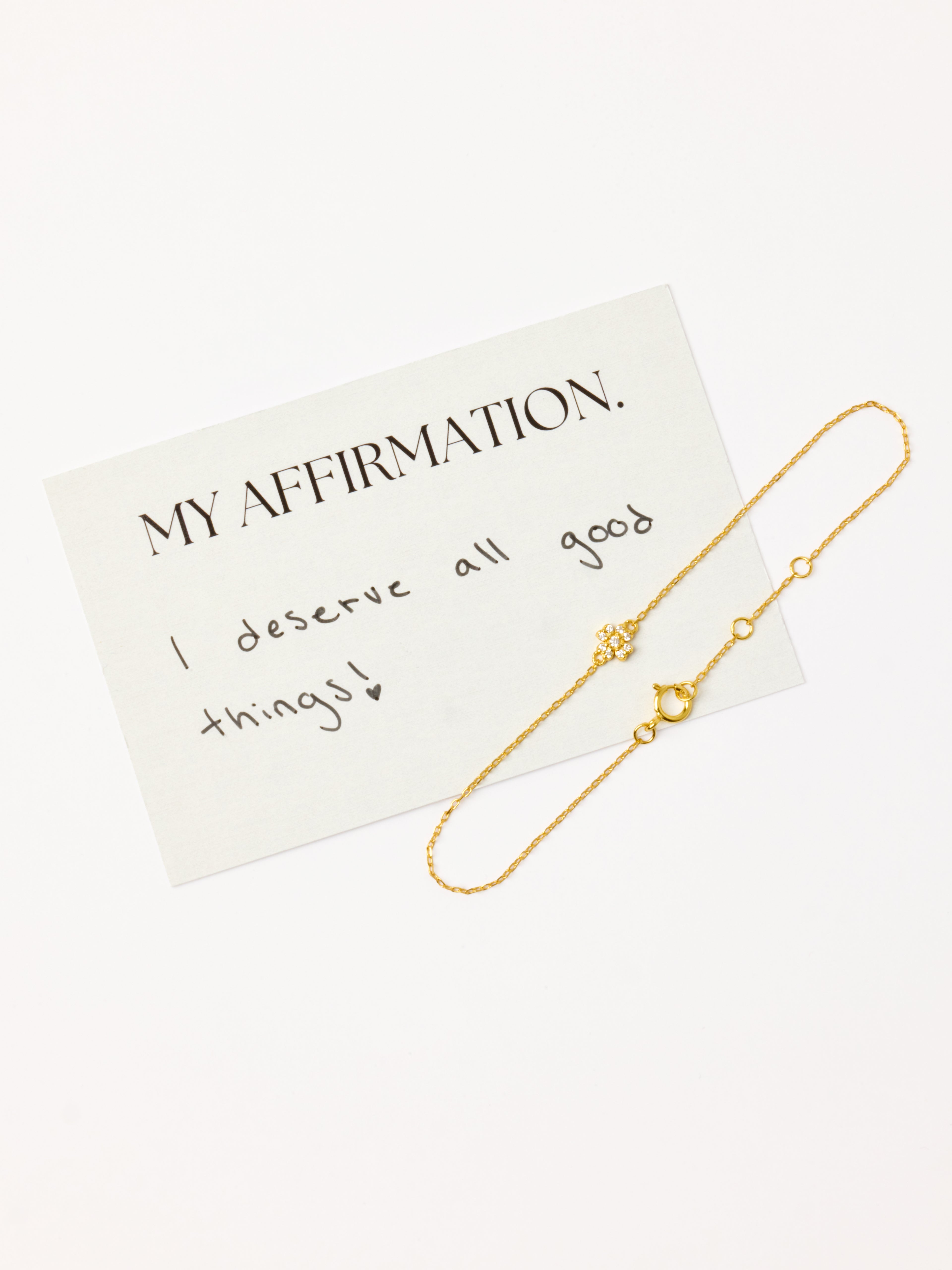 Gold Four-Leaf Clover Bracelet