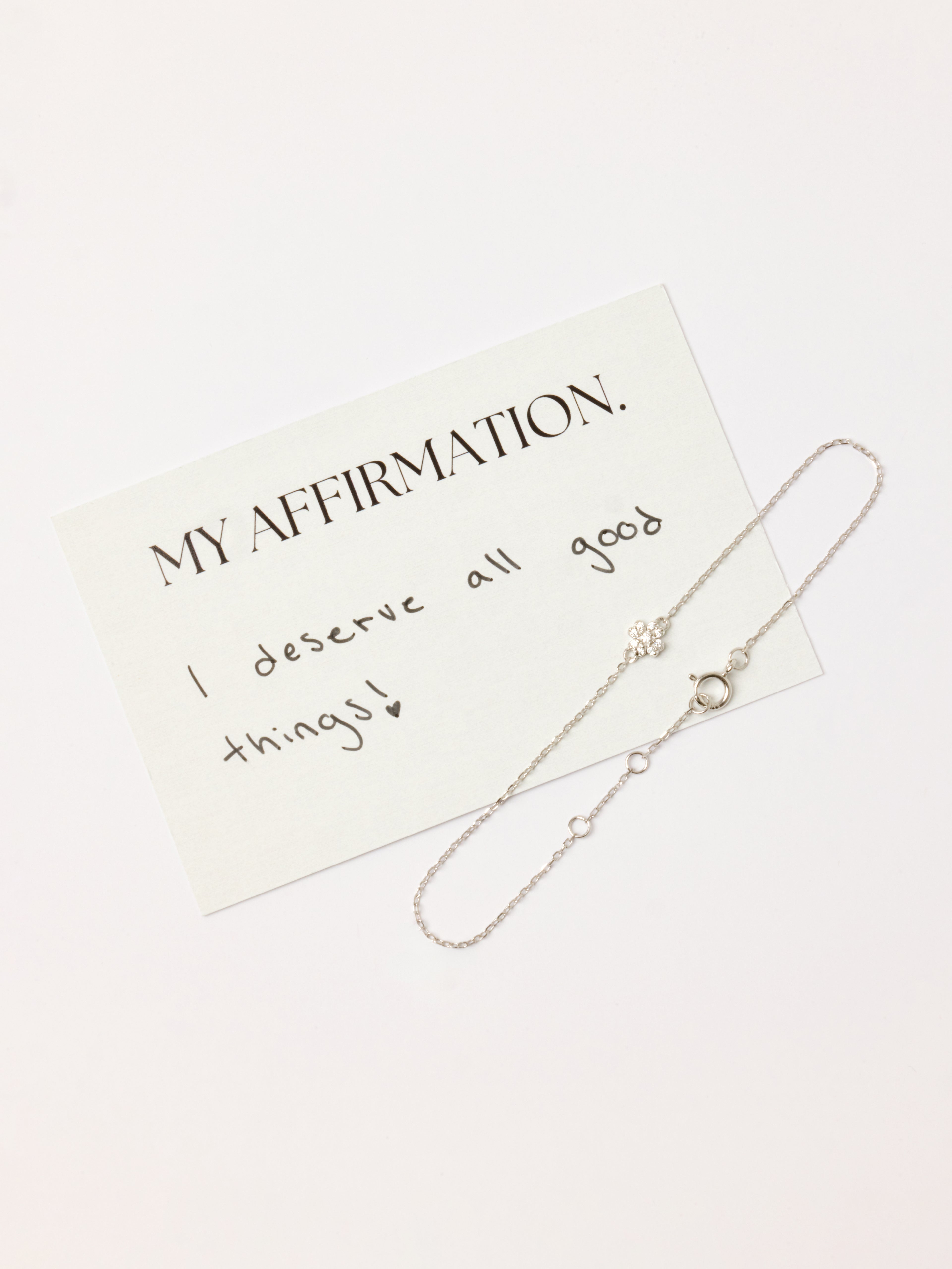 Silver Four-Leaf Clover Bracelet